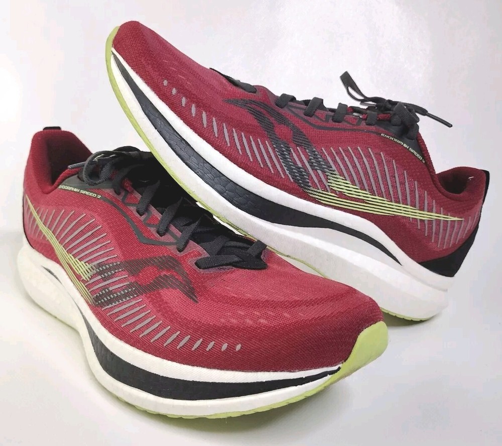 Saucony Endorphin Speed Mens Running Shoes Size 13 in Red S20688-130 Athletic Sneakers