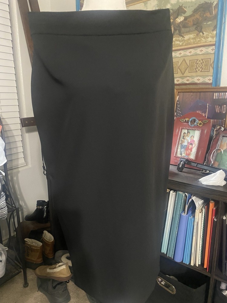 Antonio Melani Black Calf-Length Pencil Skirt for Women Size 10