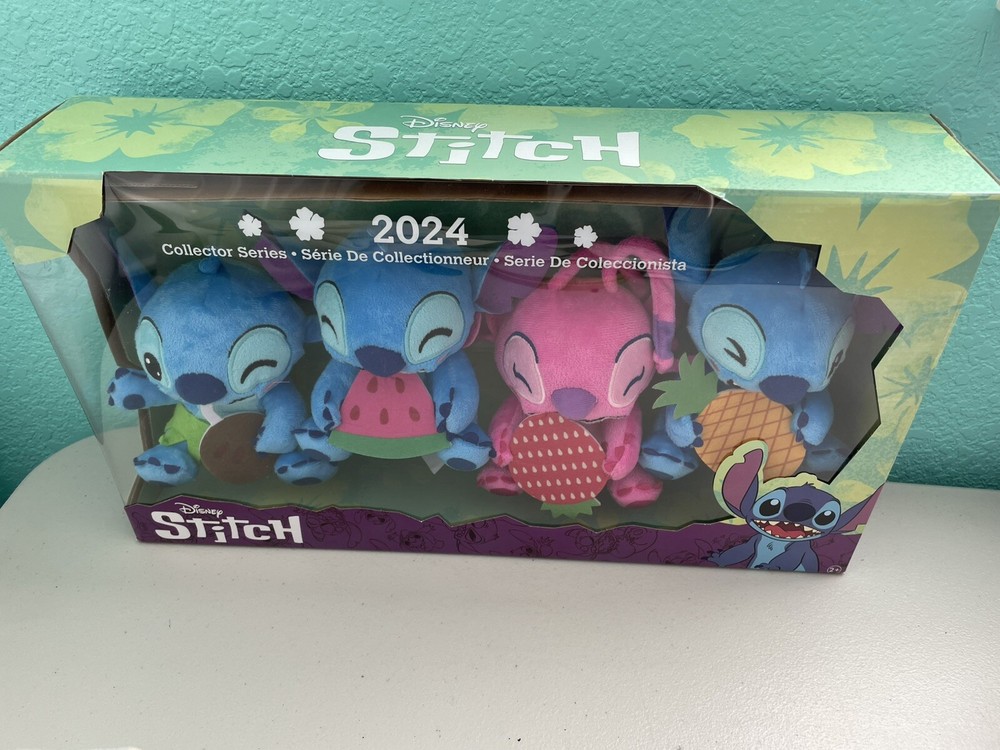 Disney Lilo And Stitch Plush Collector's Set 4 Plush New