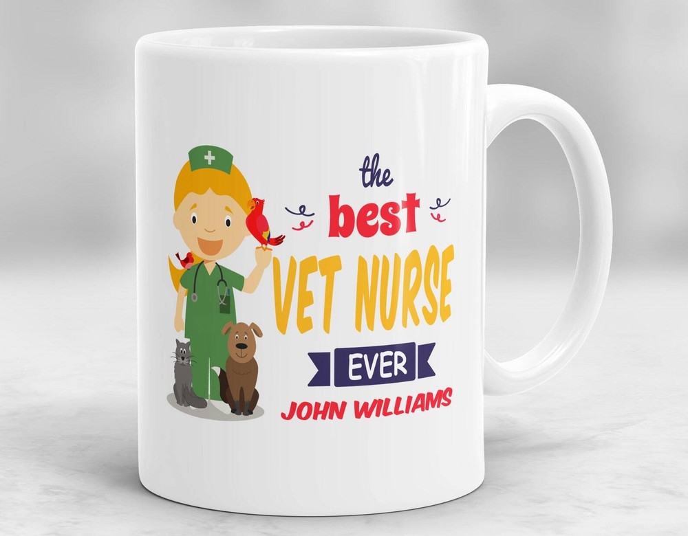Custom Vet Nurse Mug Gift For Vet Nurse Vet Nurse Gift Veterinary Nurse Gifts