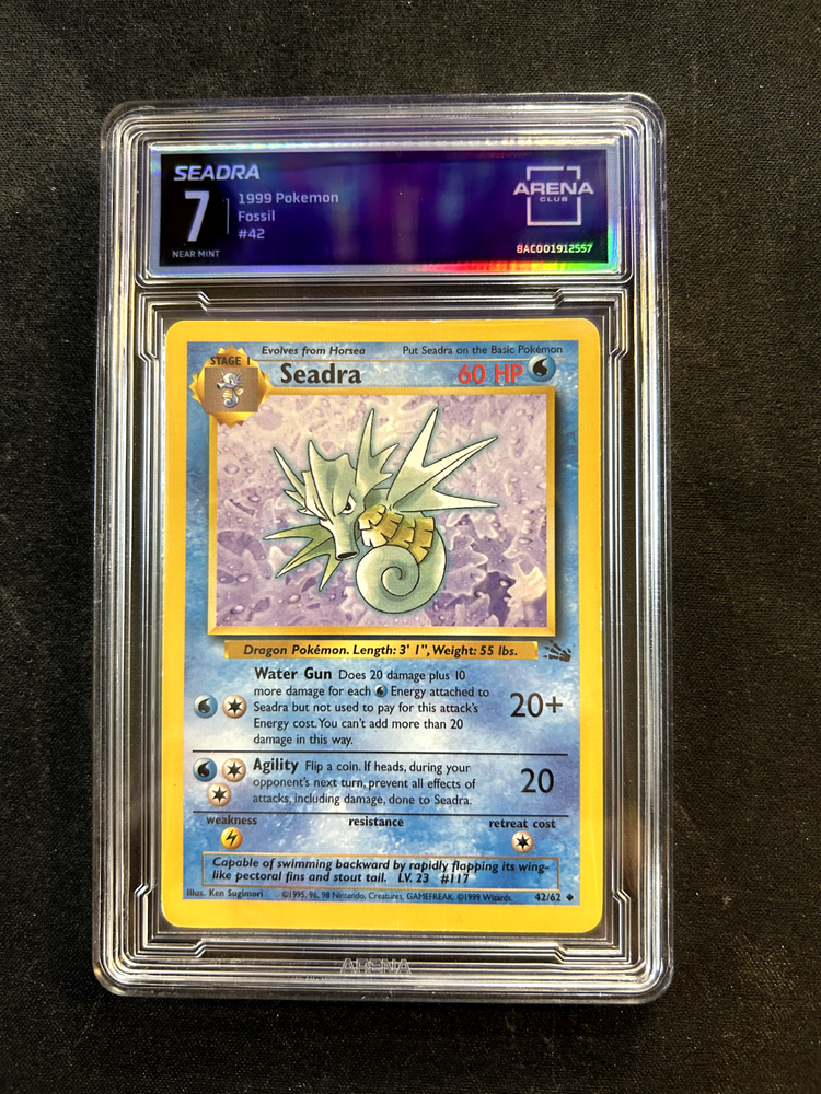 Seadra 42/62 Fossil TCG Regular Holo Rare Card