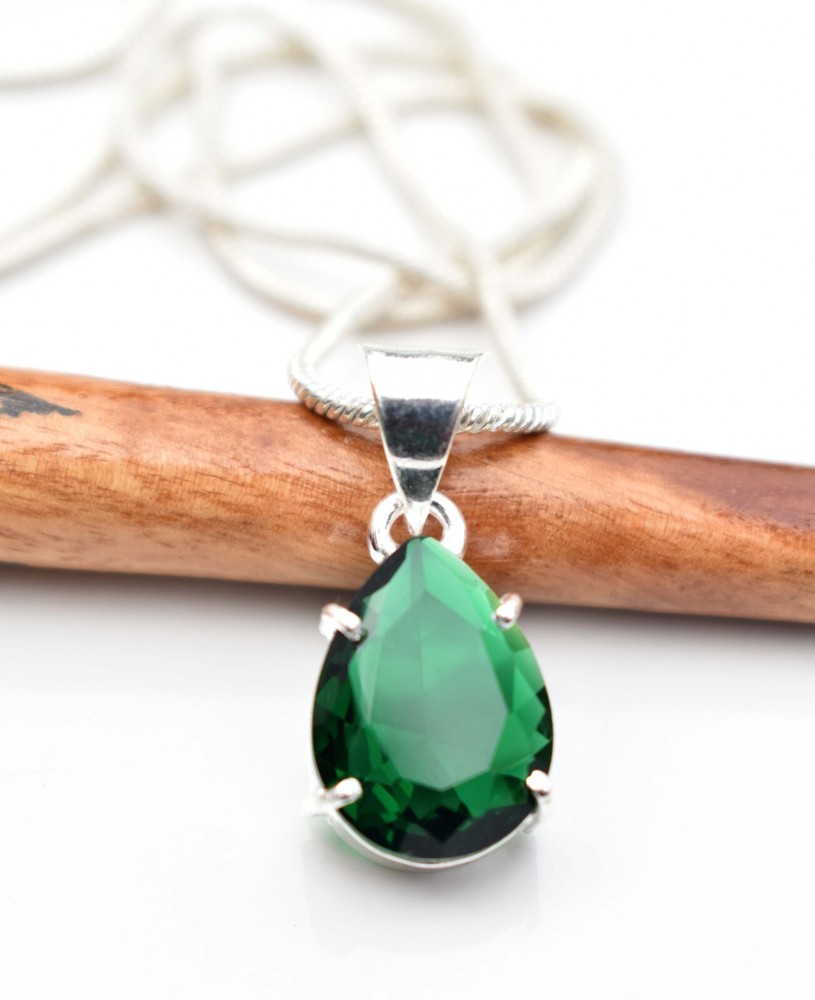 Chrome Diopside 925 Sterling Silver Gemstone Handmade Gift Women Necklace-18