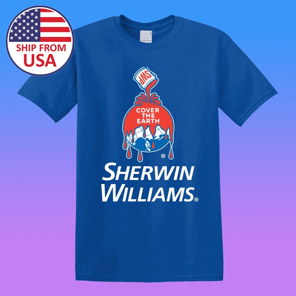 Sherwin Williams Paint Men's Blue T-Shirt Size S-5XL