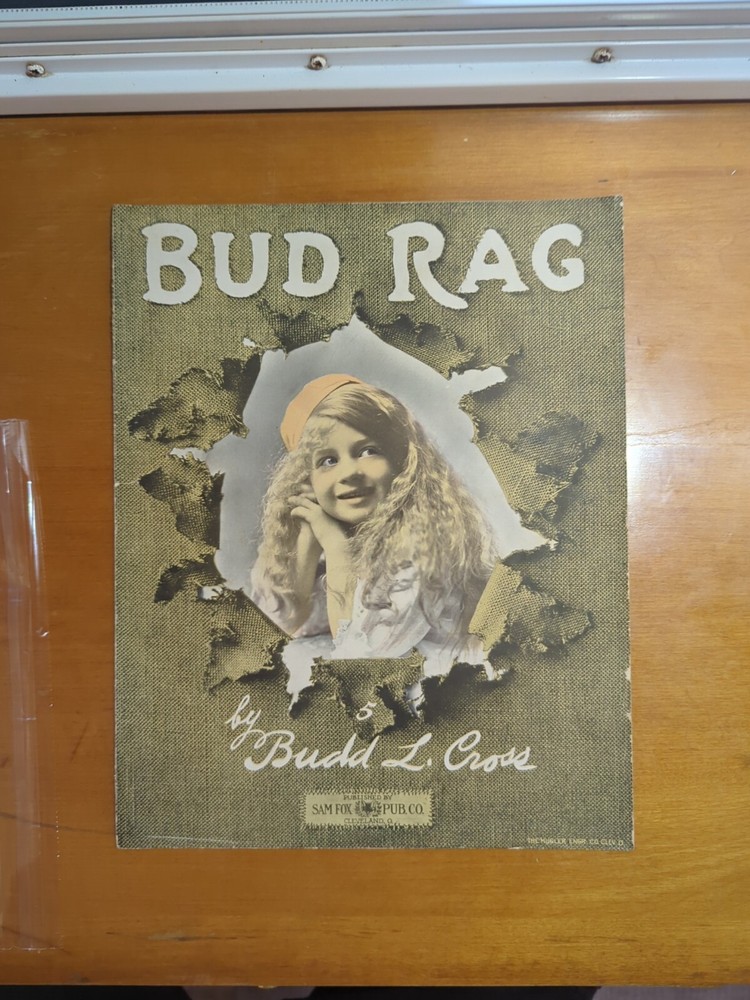 1909 Rag Sheet Music BUD RAG by Budd Cross