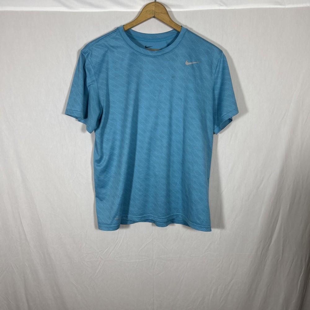 Nike Dri-FIT Men’s T-Shirt Size Large Blue Short Sleeve Athletic