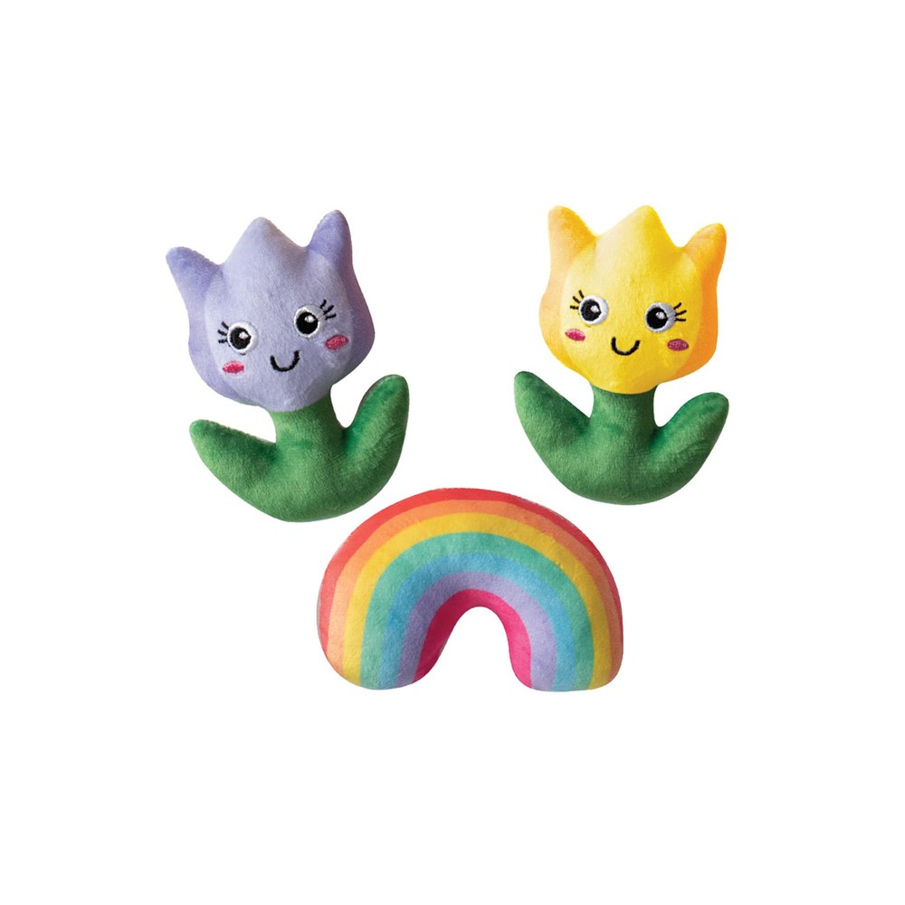 Studio Plush Dog Toy Set, Love Blooms, Small 3 Piece Set, Pet Collection (662...