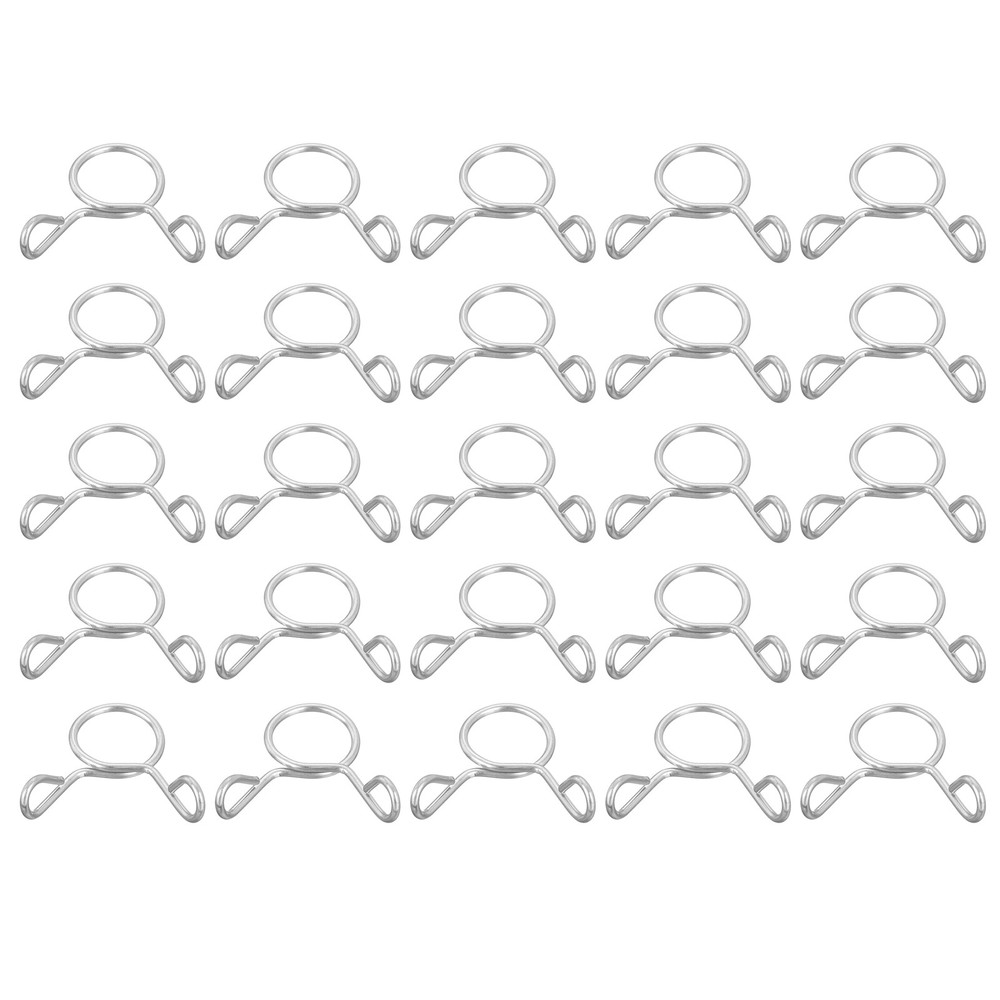 25 Pcs Fuel Line Hose Tubing Spring Clips 8.5mm Water Pipe Spring Clip Clamps