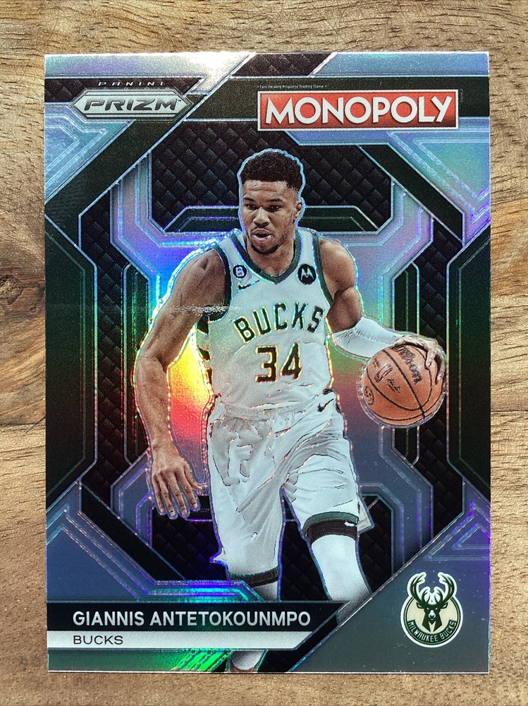 Giannis Antetokounmpo Monopoly Silver PRIZM 2023-24 Panini Prizm  #PS5  Bucks