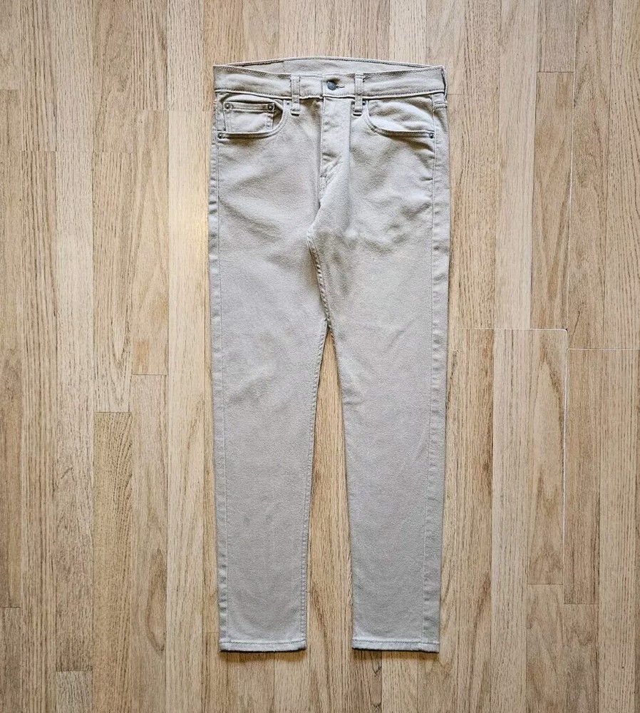 Levi's 512 Beige Slim Taper Jeans Men's Waist 32 Leg 31