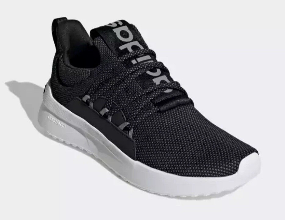 ADIDAS Lite Racer Adapt 5.0 Running Shoes Slip On Black Grey Mens Size 13 GW9038