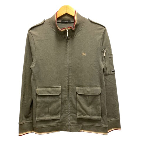 Black Label Jacket Sweatshirt Zip Up Cotton Logo Embroidery Long Sleeve 2 Green