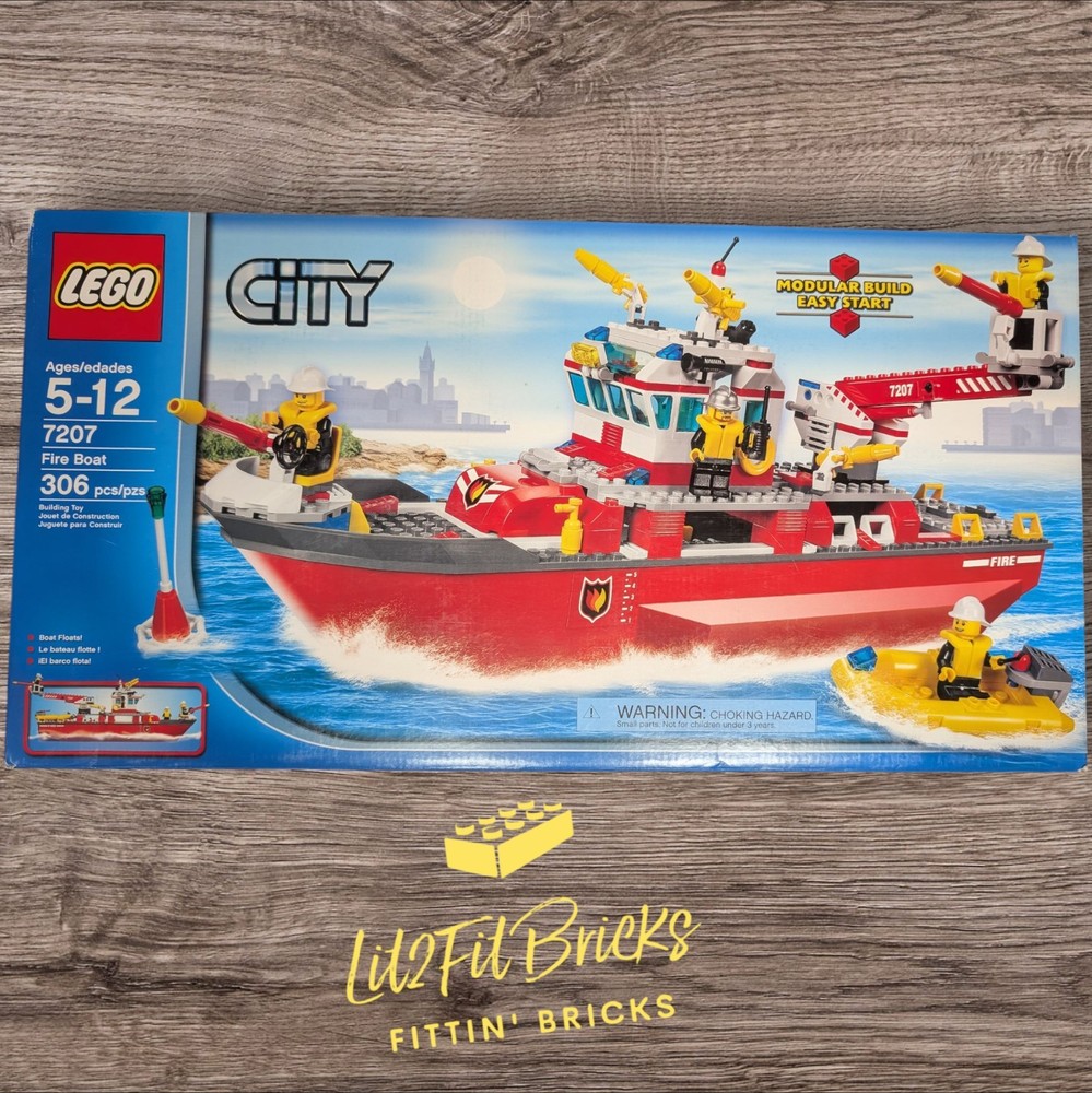 LEGO CITY: Fire Boat - # 7207 -New/Sealed - Retired - Hard To Find