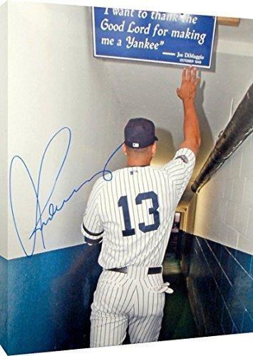 Alex Rodriguez New York Yankees Floating Canvas Wall Art Plaque