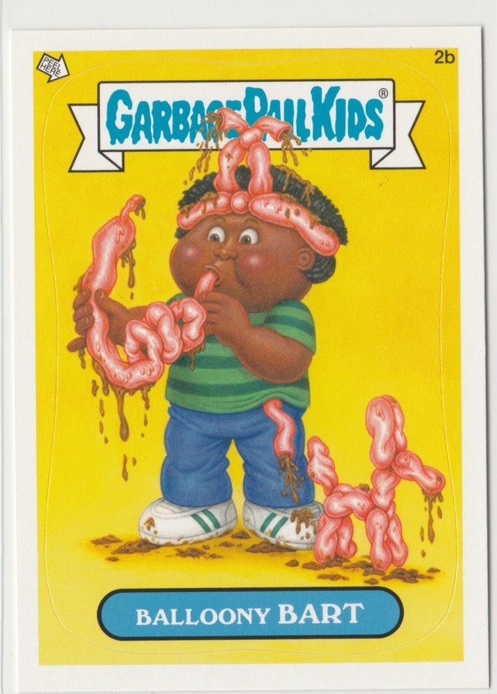 Balloony Bart Garbage Pail Kids GPK 2012 Series 1 BNS1 Brand New