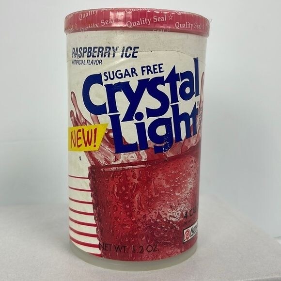 Vtg 80s Raspberry Ice Crystal Light NEW SEALED kitchen decor movie prop drink