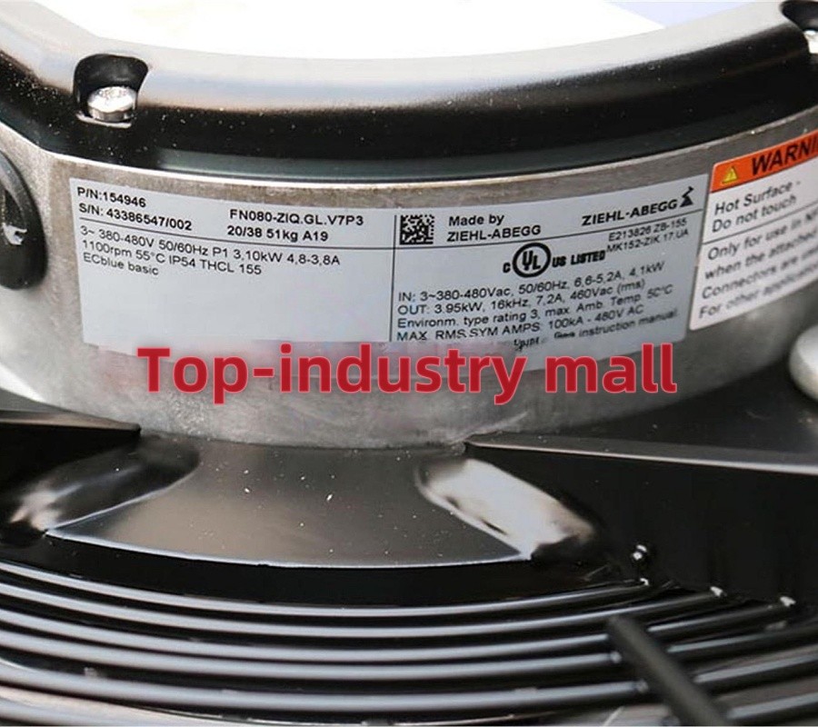 FN080-ZIQ.GL.V7P3 1PCS New Original ZIEHL-ABEGG FN080-ZIQ.GL.V7P3 Fast delivery