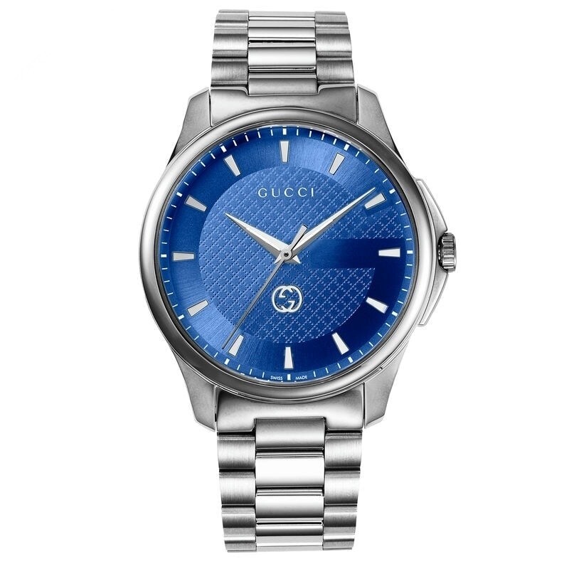 Gucci G-Timeless Blue Dial Stainless Steel Mens Watch YA126371 $1150