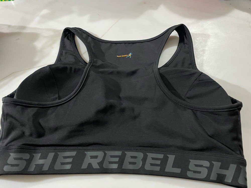 Black Moisture Wicking Sports Bra MARKDOWN