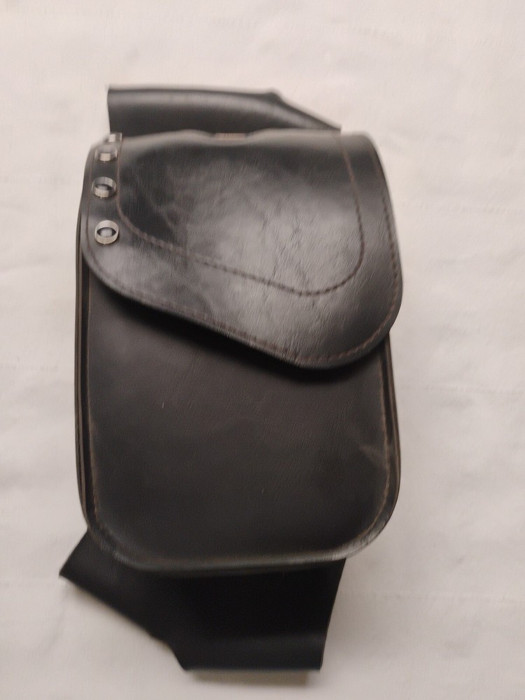 Harley-Davidson Motorcycle Saddle Bag Embossed Logo Authentic Leather lot 1