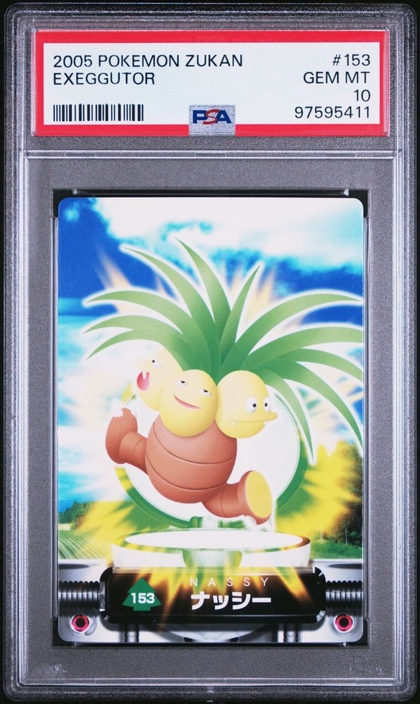 PSA 10 GEM MINT Exeggutor #153 Carddass Zukan POP 2 Advanced Gen Bandai Pokémon