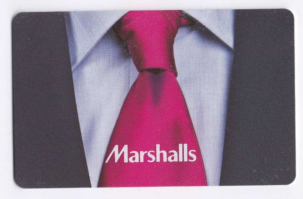 Marshalls $10 Pink Tie Design Gift Card No Value Mint Condition  -image