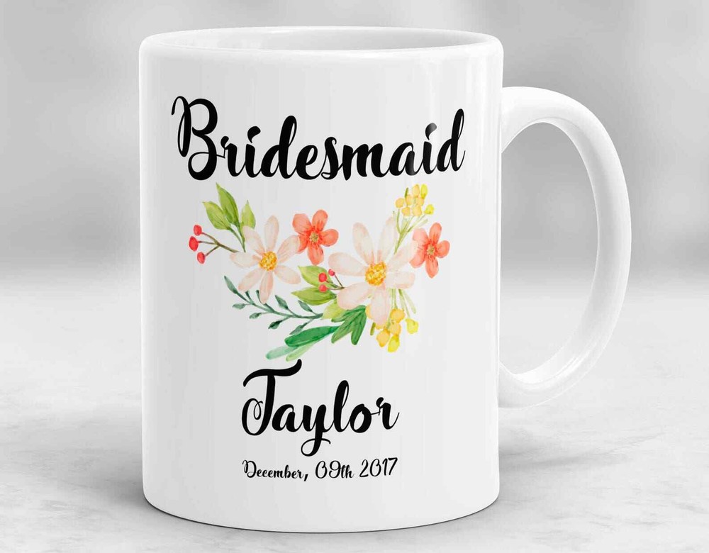 Custom Bridesmaid Mug Personalized Bridal Party Mug Bridesmaid Gift Custom