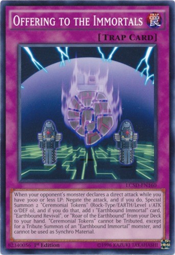 LC5D-EN160 Offering to the Immortals Common 1st Edition Moderately Played TCG Card
