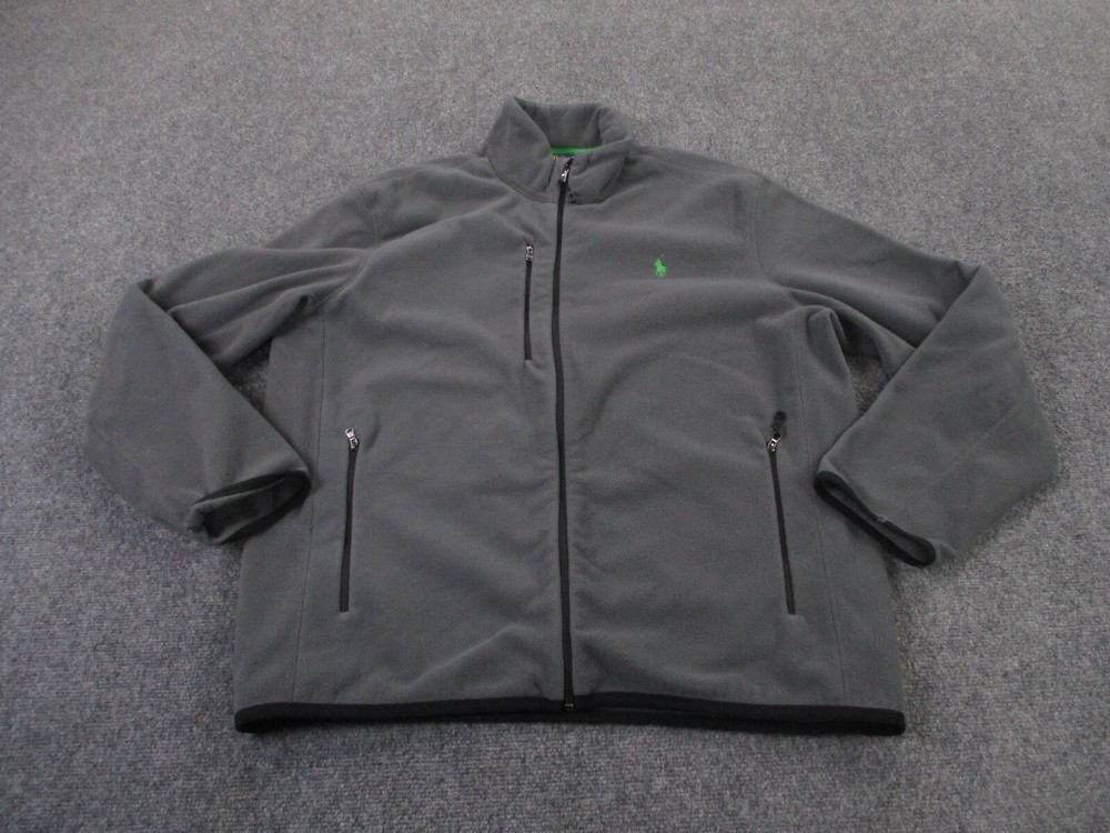 Polo Ralph Lauren Jacket Mens XL Gray Sweater Pony Logo Golf Performance Outdoor