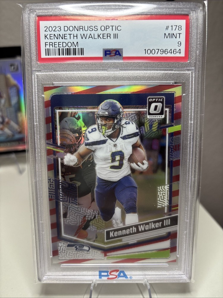 Kenneth Walker III 2023 Donruss Optic FREEDOM Halo Insert Case Hit POP 1 Only
