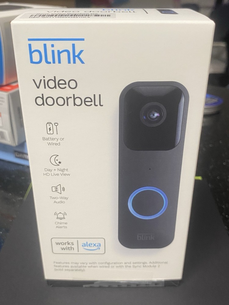 Blink Video Doorbell Wired/Wireless Two way audio HD video & Alexa BRAND NEW