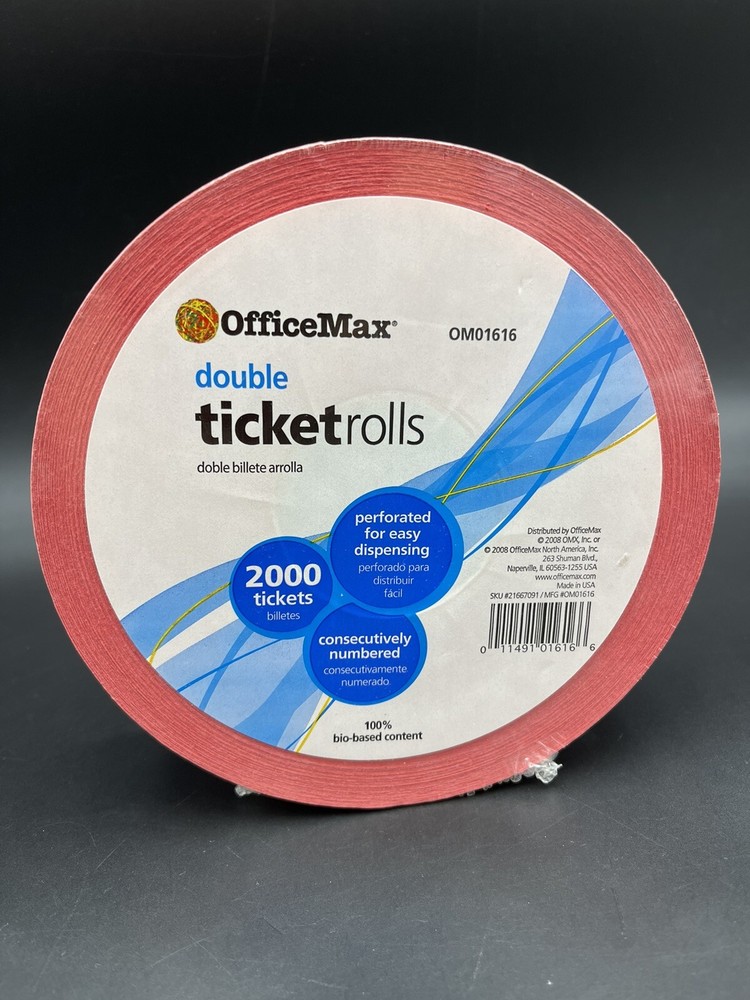 New Office Max Double Coupon Ticket Rolls Raffles Contests-image