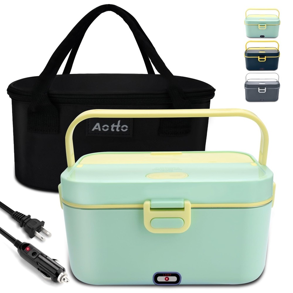 Portable 2L Electric Lunch Box 90W Fast Heating for 12V 24V 110V Car Travel