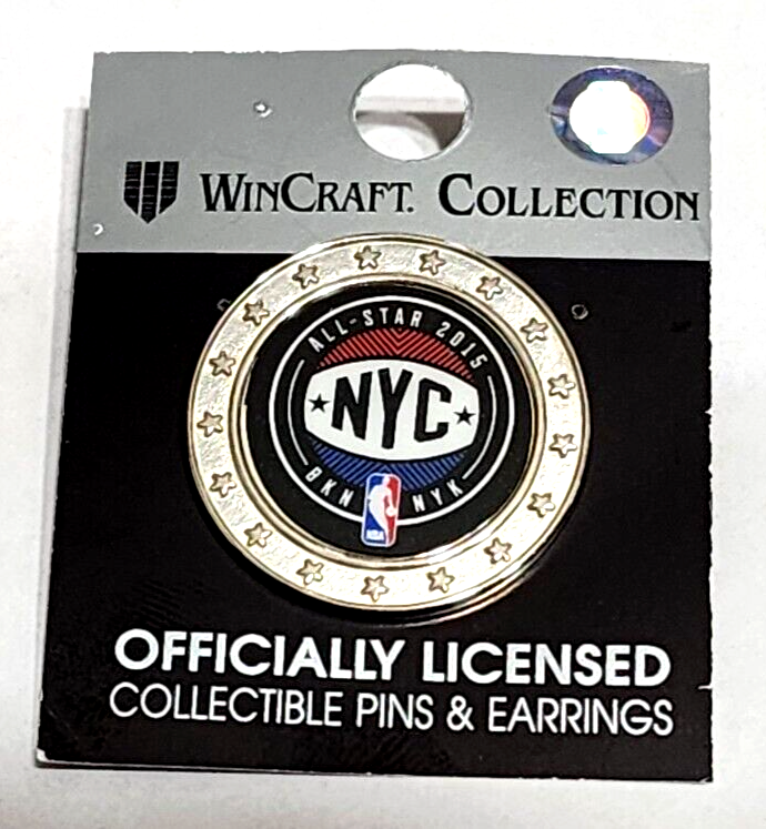 2015 New York Knicks All Star Game NBA Basketball Pin NYC BKN and NYK