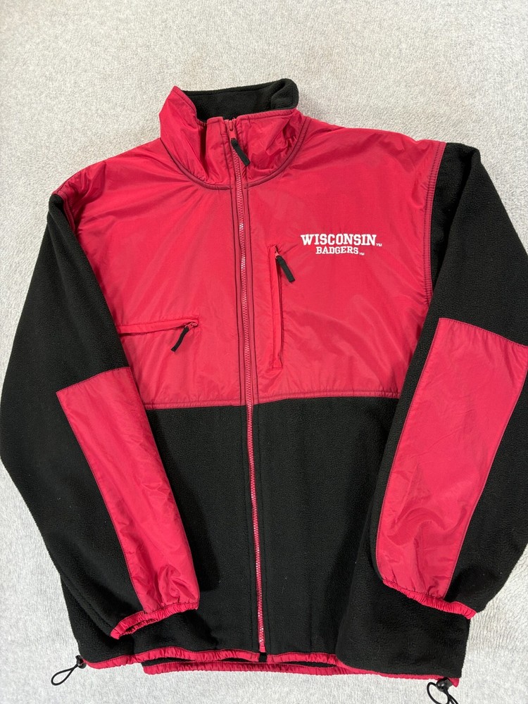Wisconsin Badgers Reebok Heisman Heavy Fleece Campus Jacket (Men's XL) Red
