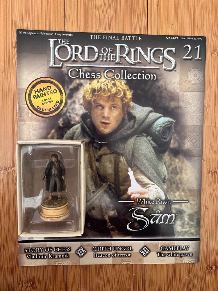 LORD OF THE RINGS CHESS COLLECTION ISSUE 21 SAM GAMGEE EAGLEMOSS FIGURE & MAG