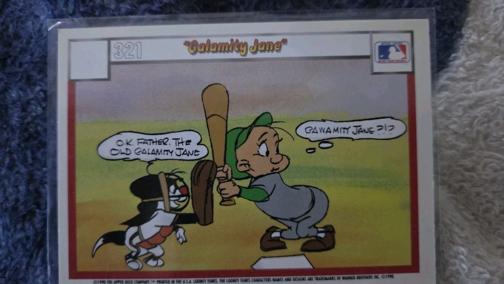 RARE* 1990 Upper Deck Looney Tunes #321 / #312 - Condition Near Mint, Ungraded