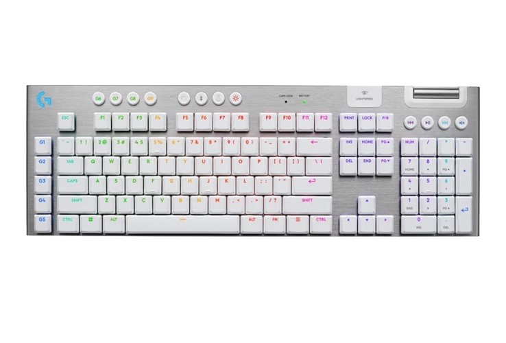 Logitech G915 Lightspeed Wireless Mechanical Gaming Keyboard with Double-Shot Keycaps