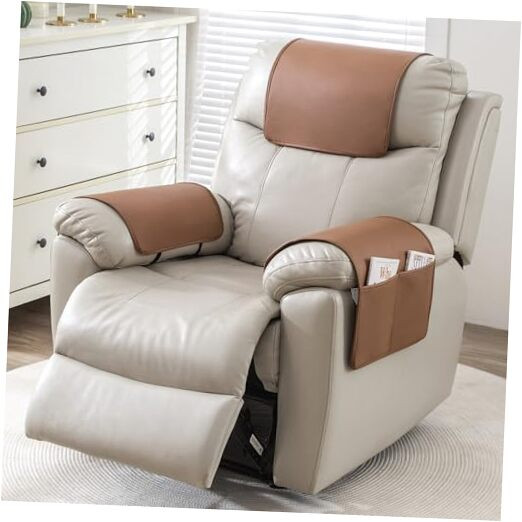 Recliner Headrest Cover for Recliners Non Slip Back Sofa Headrest Covers and