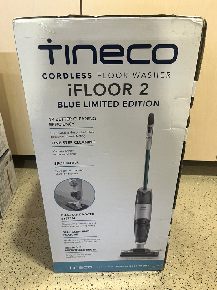 Tineco iFLOOR 2 Blue Cordless Floor Washer Wet Dry Vacuum Cleaner Limited Ed NEW