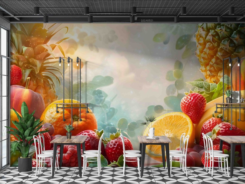3D Fruit Watercolor Wall Murals Wallpaper Murals Wall Sticker 54