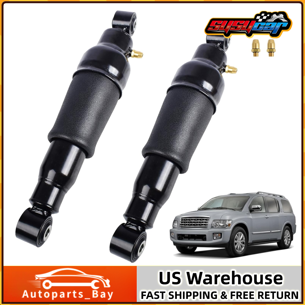 Pair Rear Air Suspension Shock Struts For Infiniti QX56 JA60 Nissan Armada WA60