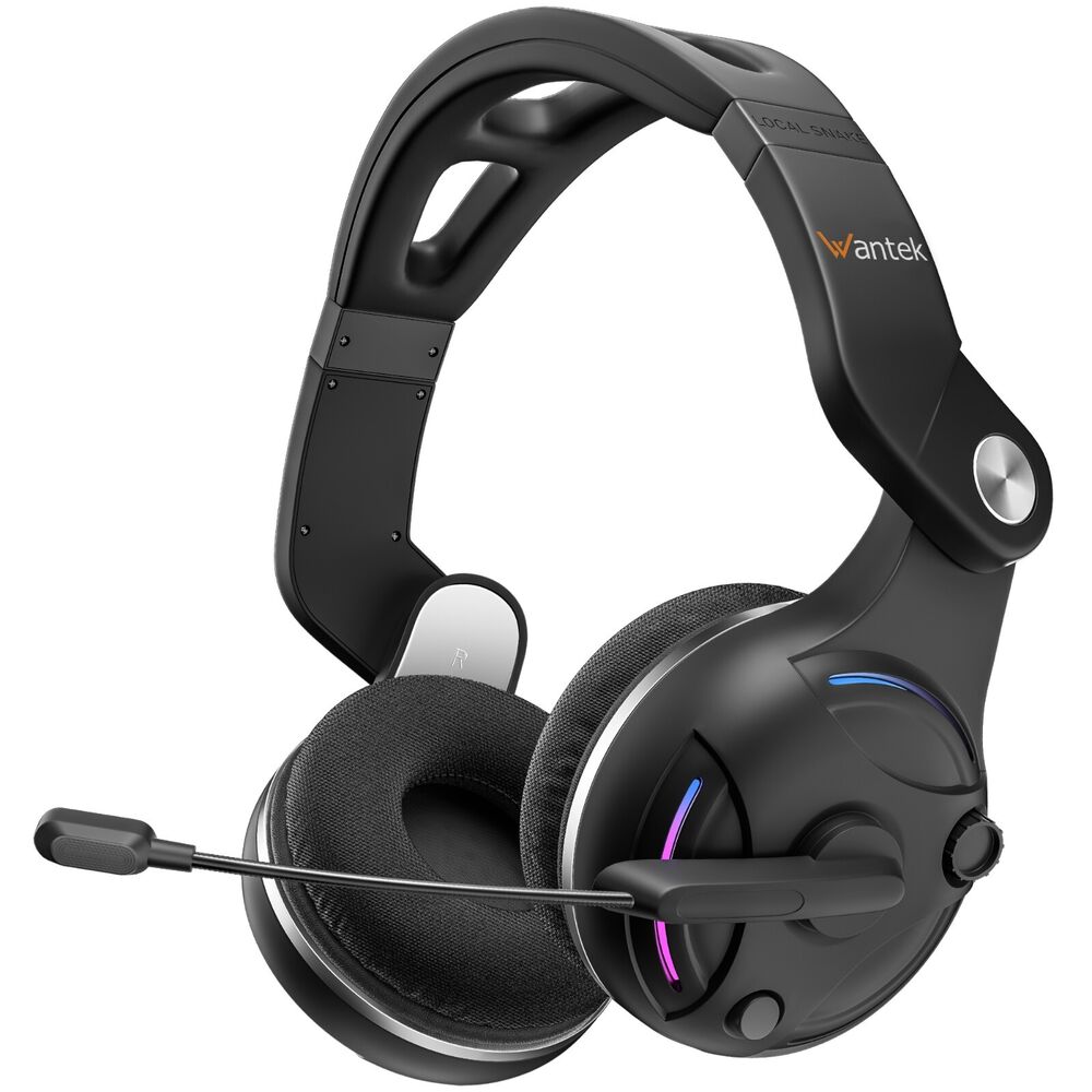 Wireless Bluetooth 5.3 Headset with Microphone AI Noise Cancelling For Phones PC