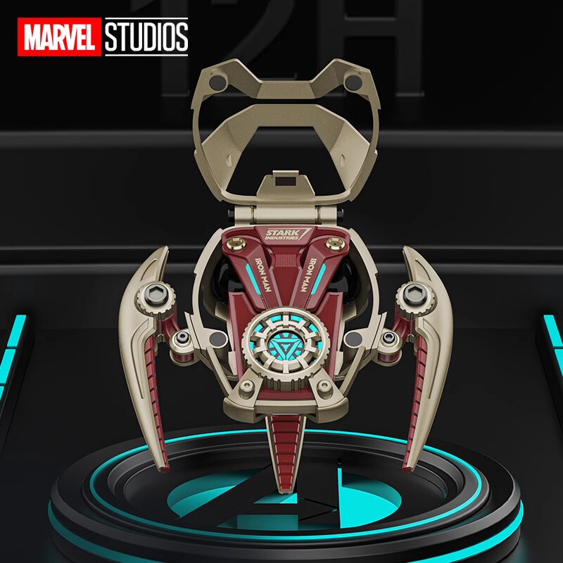 Marvel Tony Stark Iron Man MR28 Mark28 Jack Wireless Bluetooth Headset Chain