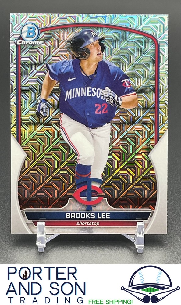Brooks Lee 2023 Bowman Chrome Mojo Refractor #BCP-31 Minnesota Twins