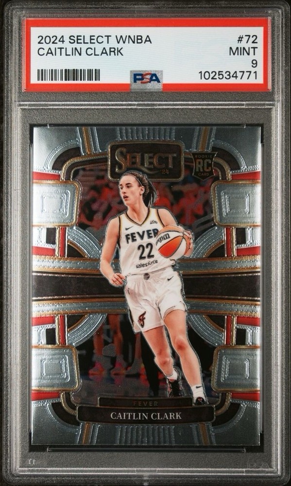 Caitlin Clark 2024 Select WNBA Rookie Card #72 PSA 9 Mint Condition RC Womens Basketball