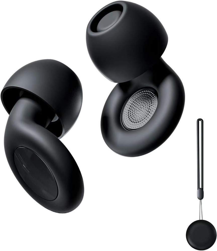 Ear Plugs for Sleeping,Comfy Reusable Silicone Earplugs for Noise Reduction, Fle