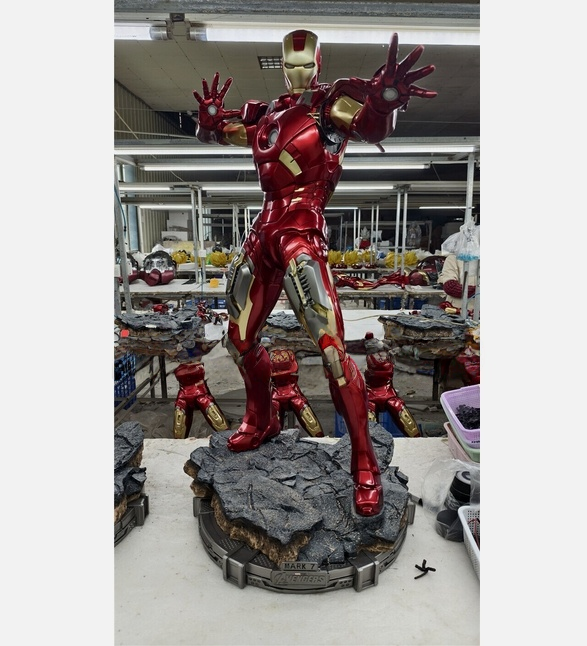 1/2 Scale Iron MAN MK7 Statue pu In Stock Painted Led Light