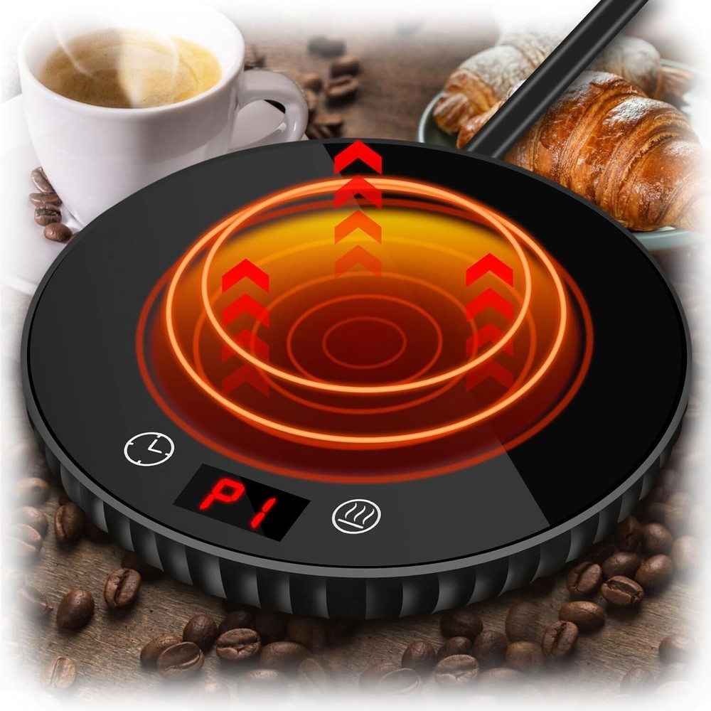 Flameless Candle Warmer with Auto Shutoff 1-12H Timer and Large Hot Plate Melter Includes 2 Warmers