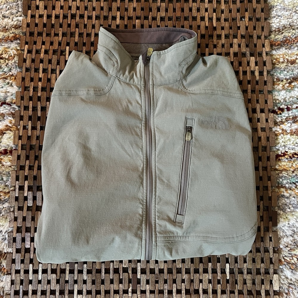 The North Face Flight Series 1/4 Zip Soft Shell Pullover Jacket Green Mens Large
