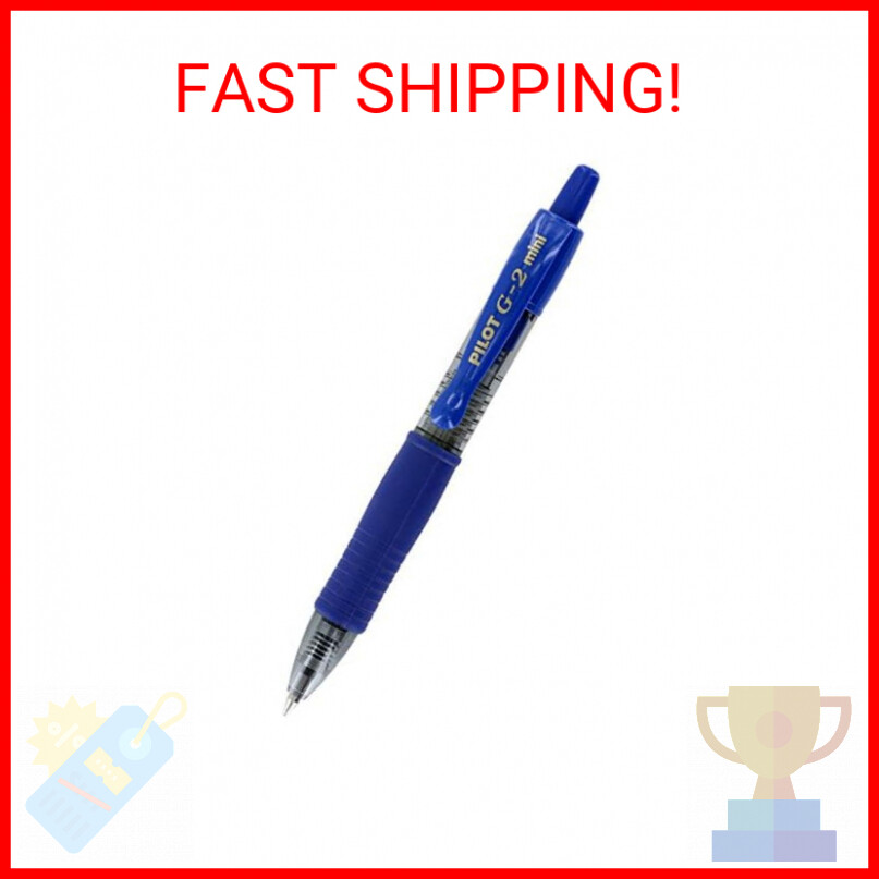 Gel Rollerball Pen, Retractable/Mini, Fine Point, Blue
